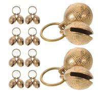 SUPVOX Lot de 10 Clochettes en Cuivre 22 MM Forme Tête de Tigre pour Colliers de Chats et Chiens Breloques Décoratives Métalliques pour Petits Animaux Accessoire Sécurité et Éducation