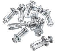 SUPVOX Lot de 10 Écrous à Pétales avec Vis pour Ancrage de Porte Creuse 4X20 MM Fixation pour Mur Creux en Métal Creux et Tôle Aluminium pour Installation Sécurisée et Usage Domestique