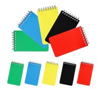 SUPVOX Lot de 10 Mini Carnets à Spirale A7 Format Poche 76 X 127 CM Cahiers Lignés Multicolores Bloc-Notes à Spirale pour École Bureau et Prise de Notes Quotidienne