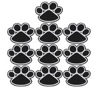 SUPVOX Lot de 10 Patchs Brodés Autocollants de Patte de Chien Accessoires en Tissu pour Vêtements Décoration et Réparation Patchs Thermocollants Colorés pour Jeans Paquet et Chapeaux