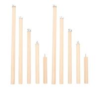 SUPVOX Lot de 10 Perchoirs en Bois pour Perroquets Perchoirs pour Calopsittes pour Oiseaux Inséparables Et Pinsons Mâcher pour