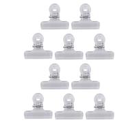 SUPVOX Lot de 10 Pinces à Billets Transparentes 50 Mm en Plastique, Trombones pour Étudiants, Clips de Fichiers, Fournitures Scolaires Pratiques pour Bureau et Organisation de Documents
