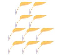 SUPVOX Lot de 10 Plateformes de Feuille Jaune pour Terrarium à Grenouilles Arboricoles, Hamacs Flottants pour Poissons Betta, Décor D'aquarium et Lieu de Repos Stable pour