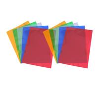 SUPVOX Lot de 10 Pochettes de Classement en Plastique Transparent Format A4, Chemises de Classement 16 Microns, Couleurs Assorties, Protège-documents Léger pour Bureau, Couleur Aléatoire