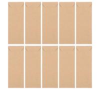 SUPVOX Lot de 10 Pochettes Marque-Pages en Papier Kraft 55X15 CM Languette Protège-Marque-Pages Vintage Multifonction pour Bureau Salle de Classe et Organisation Scolaire