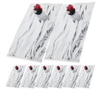 SUPVOX Lot de 10 Sachets de Boisson pour Vin 1l Argenté Réutilisables avec Bec Verseur Pratique et Étanche pour Bars et Maisons