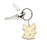 SUPVOX Lot de 10 set de Porte-Clés en Bois Pendentifs Animaux de Dessin Animé Anneaux Porte-Clés Robustes Décorations DIY pour Paquet à Dos Clés de Maison et Voiture