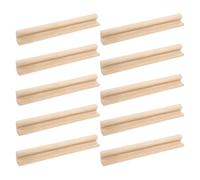 SUPVOX Lot de 10 Supports à Dominos en Bois Naturel 17 CM Porte-Accessoires de Jeu Multifonction Plateau Porte-Tuiles pour Jeux de Société comme Mexican Train Rangement Stable et