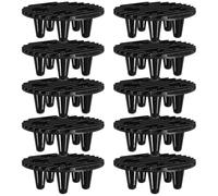 SUPVOX Lot de 10 Tapis de Drainage Ronds 12 CM en Plastique pour Jardinières Contrôle des Racines et Prévention Pourriture Support Stable pour Plantes en Pot Intérieur et Extérieur
