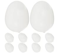 SUPVOX Lot de 10 Œufs Factices en Mousse 6 Cm, Décoratifs pour Pâques, Faux Œufs de Poule à Peindre, Ornement D'œuf Artificiel pour Activités Créatives et Décoration Festive