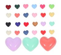 SUPVOX Lot de 100 Mini Décorations de Cœur à Dos Plat en Résine Époxy 13 MM Breloques Légères pour Loisirs Créatifs Scrapbooking et Fabrication de Bijoux Artisanaux