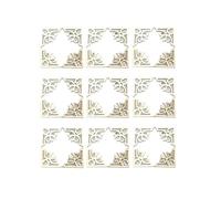 SUPVOX Lot de 100 Pièces de Tranches de Bois Décoratives pour Scrapbooking et Protection D'angle, Matériau Bois Naturel pour Création DIY et Décoration D'albums