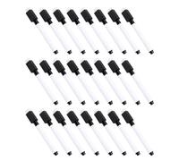 SUPVOX Lot de 100 Stylos Effaçables à Sec Noirs pour Tableau Blanc, Mini Marqueurs à Pointe Fine avec Encre Soluble L'eau, Adaptés Bureau, École et Maison, Feutres pour Ardoise Blanche