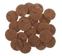 SUPVOX Lot de 100 Tapis en Fibre De pour Nids De Plantes Perroquets Et Pigeons Respirants Ils Conviennent Également Aux Pots De Fleurs Ronds Et Aux Pigeonniers Couleur Marron