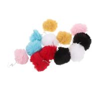 SUPVOX Lot de 12 Boucles D’Oreilles Pendantes à Pompons Colorés en Fausse Fourrure Chaînes Longues Légères Assortiment Multicolore pour Femmes et Adolescentes Bijoux D’Hiver pour