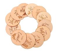 SUPVOX Lot De 12 Cartes Commémoratives De Croissance Pour Les Premières Étapes De La Croissance D'Un Bébé Garçon Les Mois Les Étapes De La Naissance D'Un Nouveau-Né Les