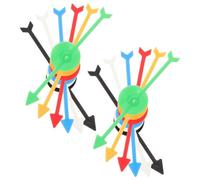 SUPVOX Lot de 12 Flèches en Plastique 100 Mm, 6 Couleurs, Indicateurs de Platine pour Jeux de Société Arrow, Accessoires de Remplacement Légers et Résistants, pour Jeux Interactifs