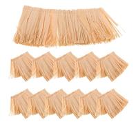 SUPVOX Lot de 12 Pièces De Chaume Artificiel pour Maison Miniature Gazon Artificiel Mini-Toit en Paille Artificielle Bottes De Paille Artificielles Toit De Chaume pour Maison De