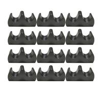 SUPVOX Lot de 12 Porte-Pinceaux en Plastique Noir pour Calligraphie Support pour Pinceaux et Repose-Stylos de Bureau Accessoire Pratique pour Rangement et Décoration D’Espace D’Étude