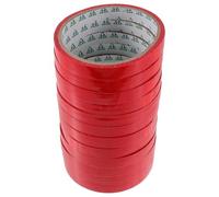 SUPVOX Lot de 12 Rouleaux de Ruban Adhésif D'emballage Rouge 1,2 Cm X 30 M en Bopp, Ruban Adhésif pour Paquet D'emballage, Scellage pour Supermarché, Fruits, Légumes et Congélateur