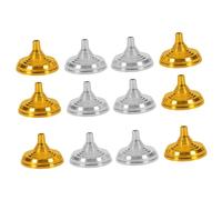 SUPVOX Lot de 12 Socles de Mâts D'affichage de Table Dorés et Argentés, Supports Universels Compacts pour Porte-Drapeaux de Bureau, Base Stable pour Décoration Intérieure et Extérieure