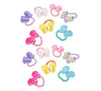 SUPVOX Lot de 14 Élastiques à Cheveux Paillettes pour Petites Filles Nœud Dégradé Doux Maintien Sûr Accessoires Cheveux Bébé Fille Quotidien École