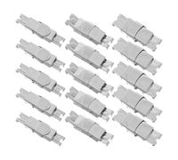 SUPVOX Lot de 15 Fermoirs Déployants en Acier Inoxydable pour Bracelet Montre Boutons-Poussoirs Pliables Tailles 12X215Mm 14X25Mm 16X25Mm Accessoires de Rechange pour Réparation et