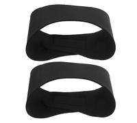 SUPVOX Lot de 2 Bandeaux de Natation Étanches 53X9 CM Protection des Oreilles Bandeaux Élastiques Noirs pour Natation Yoga Sport et Activités Aquatiques