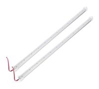 SUPVOX Lot de 2 Barres LED Rigides 50 Cm en Aluminium, Lumière Blanche Chaude, Étanche Ip65, Basse Tension 12v, Éclairage sous Meuble et Vitrine, Bande Lumineuse et Polyvalente
