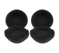 SUPVOX Lot de 2 Boîtes à Montre Rondes Portables en EVA Résistantes aux Chocs l'eau Compactes et Légères Rangement Voyages d'affaires Compatibles Montres Homme et Femme