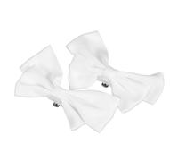 SUPVOX Lot de 2 Boucles à Nœud en Tissu Blanc Cassé pour Chaussures de Mariée, Décoration Élégante pour Chaussures à Talons, Accessoires de Mariage Féminins, Clips Décoratifs Pratiques