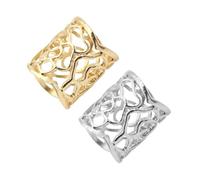 SUPVOX Lot de 2 Boucles D'écharpe Vintage Ajourées en Alliage, Motif Rose, Doré et Argenté, Anneaux pour Foulard en Soie, Fermoirs Châle Féminins pour Fêtes, Mariages et Tenues Élégantes