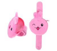 SUPVOX Lot de 2 Bracelets à Claquer Dessin Animé Lapin pour Garçon et Filles, Taille Garçon et Filles, Légère et Souple, Pochette Zippée Intégrée, Accessoire de Fête et Jeu Amusant