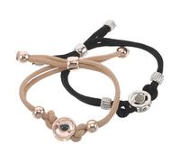 SUPVOX Lot de 2 bracelets pour couples à distance - Ressentez le contact de l'autre malgré la distance | Cadeau pour couples