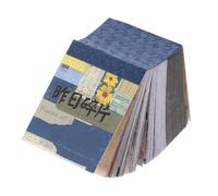 SUPVOX Lot de 2 Carnets Rétro Vintage 400 Feuilles par Carnet Papier Scrapbooking Soi-même Portable Multifonction pour Journaux Intimes, Albums Photo DIY et Bricolage Créatif