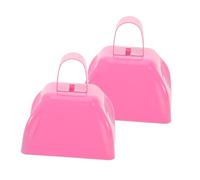 SUPVOX Lot De 2 Cloches Métalliques pour Célébrations Percussions À Main Cloches D 'Appel Acclamations pour Fêtes Événements Sportifs