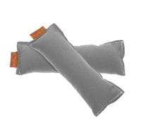 SUPVOX Lot de 2 Coudières en Coton 100% Naturel 13x5 Cm Gris Clair, Repose-poignet Antidérapant pour Ordinateur, Tapis de Coude Ergonomique pour Bureau et Poste de Travail