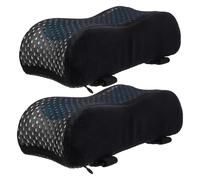 SUPVOX Lot de 2 Coussinets D’Accoudoirs Ergonomiques en Gel Noir pour Chaise de Bureau et Gaming Support pour Coude et Avant-Bras Fatigue Rembourrage Confortable et Antidérapant