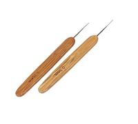 SUPVOX Bamboo Crochet - Lot De 2 Aiguilles À Tricoter En Bambou Carbonisé Avec Pointe Arrondie Pour Tricot Et Travaux Manuels Dimensions PréCises 13 Cm