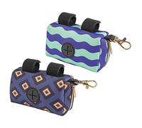 SUPVOX Lot de 2 Distributeurs de Paquet à Couches pour Bébé, Portable, en Plastique Léger Violet et Motif Vague, Organiseurs Pratiques pour Sortie et Voyage, Accessoire Essentiel