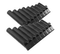 SUPVOX Lot De 2 Flûtes De Pan À 8 Trous Jouets pour Enfants Flûtes De Pan École Instrument À Vent De Pan De Pan Nez en Résine Abs Noir