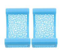 SUPVOX Lot de 2 Hamacs Flottants Bleus de Feuille pour Betta, Perchoir et Cachette pour Petits Poissons, Décor D’Aquarium Sécurisé et Adapté Nano-Aquariums, Accessoire Léger pour