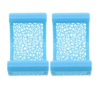 SUPVOX Lot de 2 Hamacs Flottants de Feuille Bleu pour Aquarium, Cachette pour Poissons Betta et Crevettes, Plateforme de Repos Sécurisée et Légère, Décor Nano Aquarium Adapté