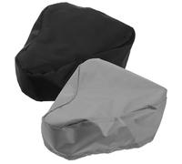 SUPVOX Lot de 2 Housses de Selle de Vélo Imperméables 24X27 CM en PVC Bicolore Noir et Gris avec Cordon de Serrage Ajustable Protection Anti-Poussière pour VTT Vélo de Route Usage