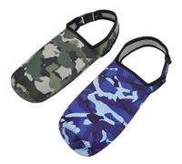 SUPVOX Lot de 2 Housses Isolantes Épaisses en Tissu Néoprène Camouflage Bleu et Vert Kaki pour Bouteilles 300-600 ML Protection Renforcée et Accessoire Pratique pour Sport et Plein Air