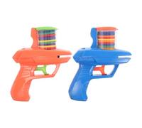 SUPVOX Lot De 2 Lanceurs De Disques en Mousse pour Enfants Jouet Portable pour ActivitéS De Plein Air Jeu De Tir SéCurisé avec Disques Volants en Mousse pour Jardin Et Anniversaire