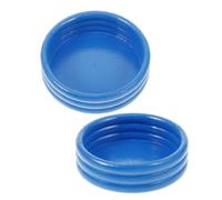 SUPVOX Lot De 2 Mini- Miniatures pour Maison De Poupée Accessoires De Piscine Décoration De Gâteau De Plage Jardin Accessoires De Piscine en Résine Bleue