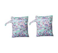 SUPVOX Lot De 2 Paquets à Couches Imperméables Suspendus pour Bébé, Pochette à Couches Étanche, Matériau Imperméable, Rangement Voyage Et Extérieur, Motifs Cartoon Colorés