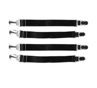 SUPVOX Lot de 2 Pinces à Jarretières en Métal Noir Réglables, Clips à Bec de Canard pour Bas, Jarretières Ajustables pour Femmes, Accessoires Pratiques pour Organisation Dressing