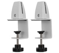 SUPVOX Lot de 2 Pinces de Séparation D’Écran en Alliage D’Aluminium Blanc Clips de Fixation Amovibles pour Cloisons de Bureau L Grosse Taille Protection pour Panneaux en Verre